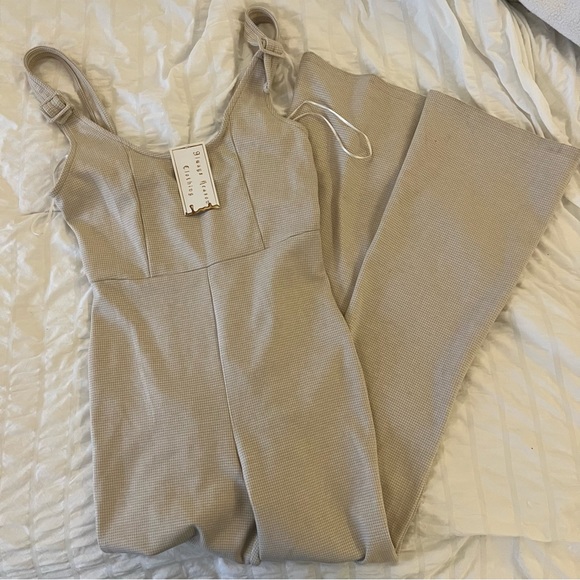 Emory Park Beige Jumpsuit - Picture 1 of 7